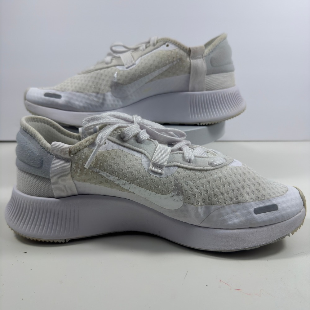 Nike Repel Womens Running Shoes White Silver Burgundy Reflective Sneakers 9 - Picture 13 of 16